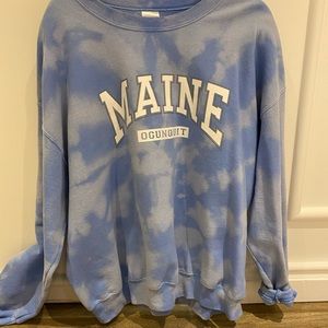 Unisex crewneck - bleach dyed by me!